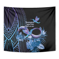 Polynesian Memorial Tapestry Hummingbirds Appear When Angels Are Near LT14