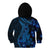 Blue Polynesia Shark Tattoo Kid Hoodie With Polynesian Plumeria LT14 - Polynesian Pride