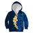 Blue Polynesia Kid Hoodie Plumeria Tropical Leaves With Galaxy Polynesian Art LT14 - Polynesian Pride