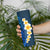 Blue Polynesia Skinny Tumbler Plumeria Tropical Leaves With Galaxy Polynesian Art