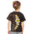 Brown Polynesia Kid T Shirt Plumeria Tropical Leaves With Galaxy Polynesian Art LT14 - Polynesian Pride