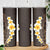 Brown Polynesia Skinny Tumbler Plumeria Tropical Leaves With Galaxy Polynesian Art