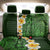 Green Polynesia Back Car Seat Cover Plumeria Tropical Leaves With Galaxy Polynesian Art LT14 - Polynesian Pride