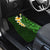 Green Polynesia Car Mats Plumeria Tropical Leaves With Galaxy Polynesian Art LT14 - Polynesian Pride