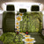 Lime Green Tropical Plumeria With Galaxy Polynesian Art Back Car Seat Cover LT14 - Polynesian Pride