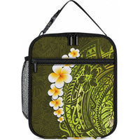 Lime Green Tropical Plumeria With Galaxy Polynesian Art Lunch Bag