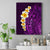 Purple Tropical Plumeria With Galaxy Polynesian Art Canvas Wall Art LT14 Purple - Polynesian Pride