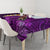 Purple Tropical Plumeria With Galaxy Polynesian Art Tablecloth LT14 - Polynesian Pride