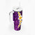 Purple Tropical Plumeria With Galaxy Polynesian Art Tumbler With Handle