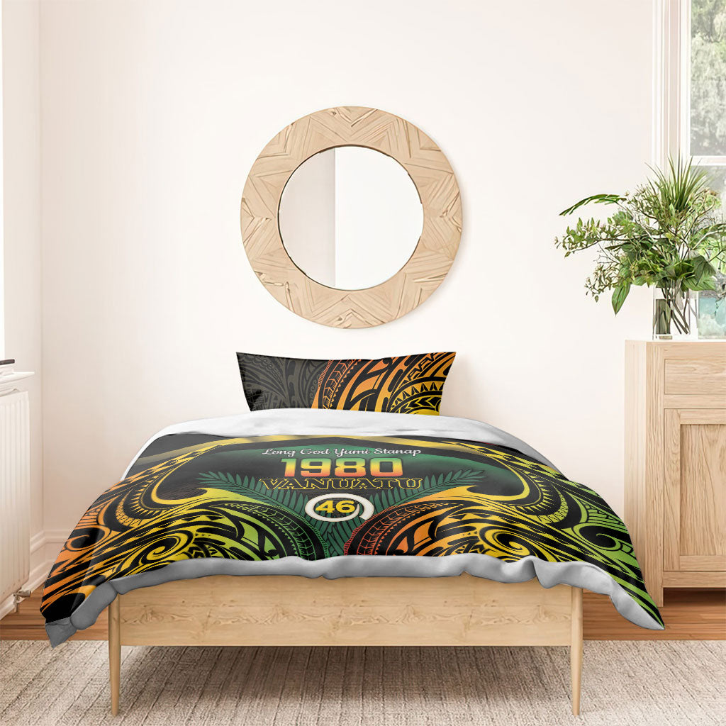 Vanuatu 1980 Bedding Set Hapi 46 Yia Indipendens Anivesari LT14 - Polynesian Pride