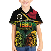 Vanuatu 1980 Hawaiian Shirt Hapi 45 Yia Indipendens Anivesari