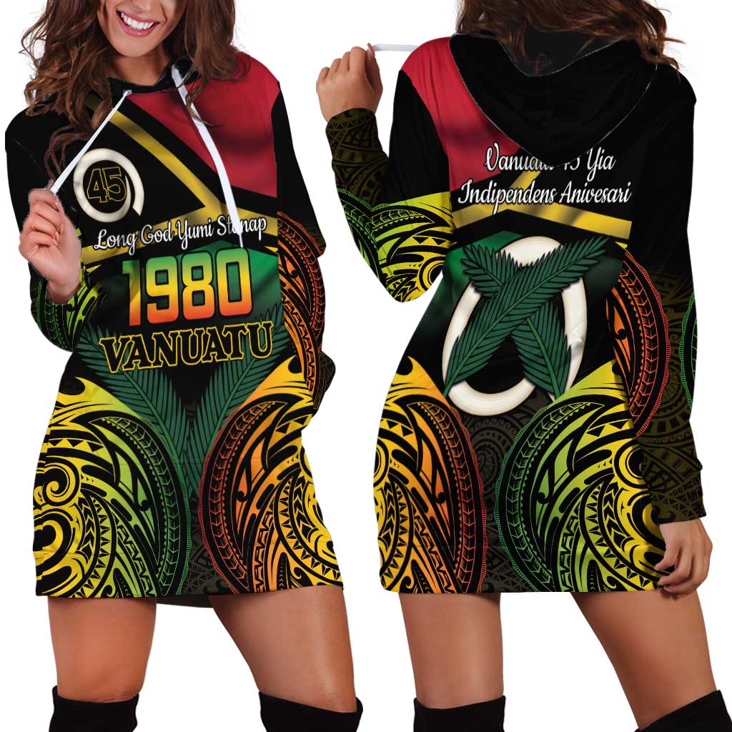 Vanuatu 1980 Hoodie Dress Hapi 45 Yia Indipendens Anivesari