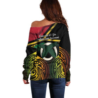 Vanuatu 1980 Off Shoulder Sweater Hapi 45 Yia Indipendens Anivesari