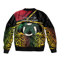 Vanuatu 1980 Sleeve Zip Bomber Jacket Hapi 45 Yia Indipendens Anivesari