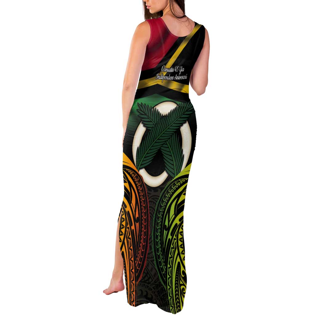 Vanuatu 1980 Tank Maxi Dress Hapi 45 Yia Indipendens Anivesari