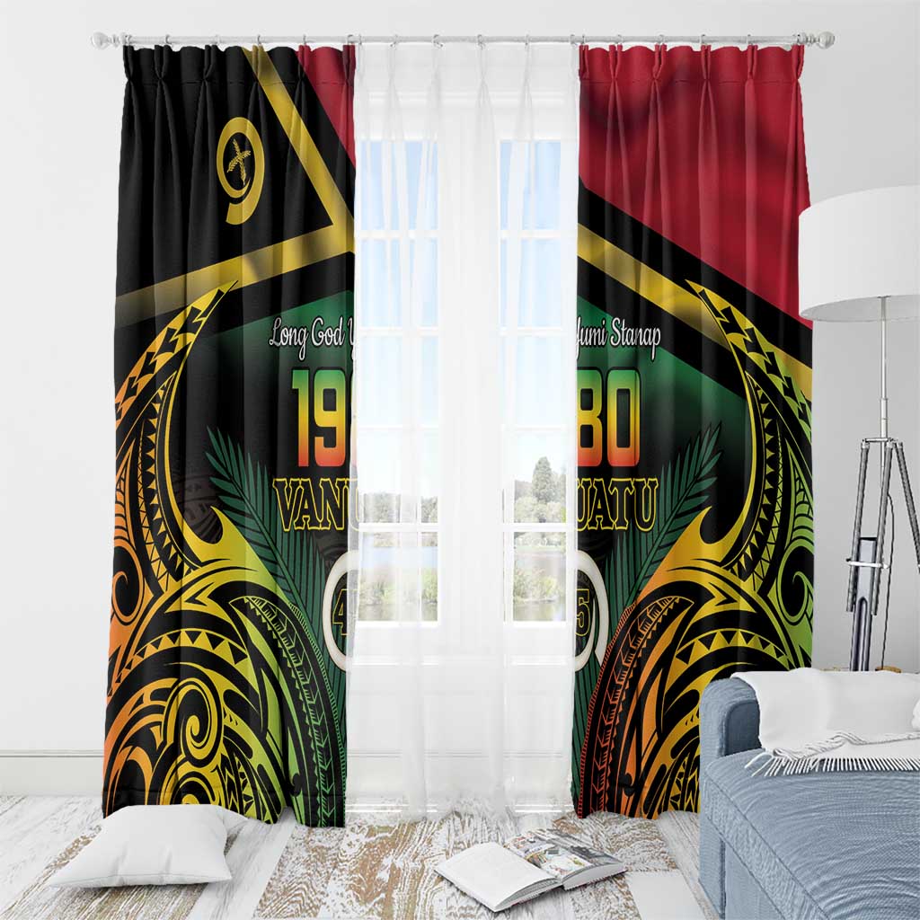 Vanuatu 1980 Window Curtain Hapi 45 Yia Indipendens Anivesari