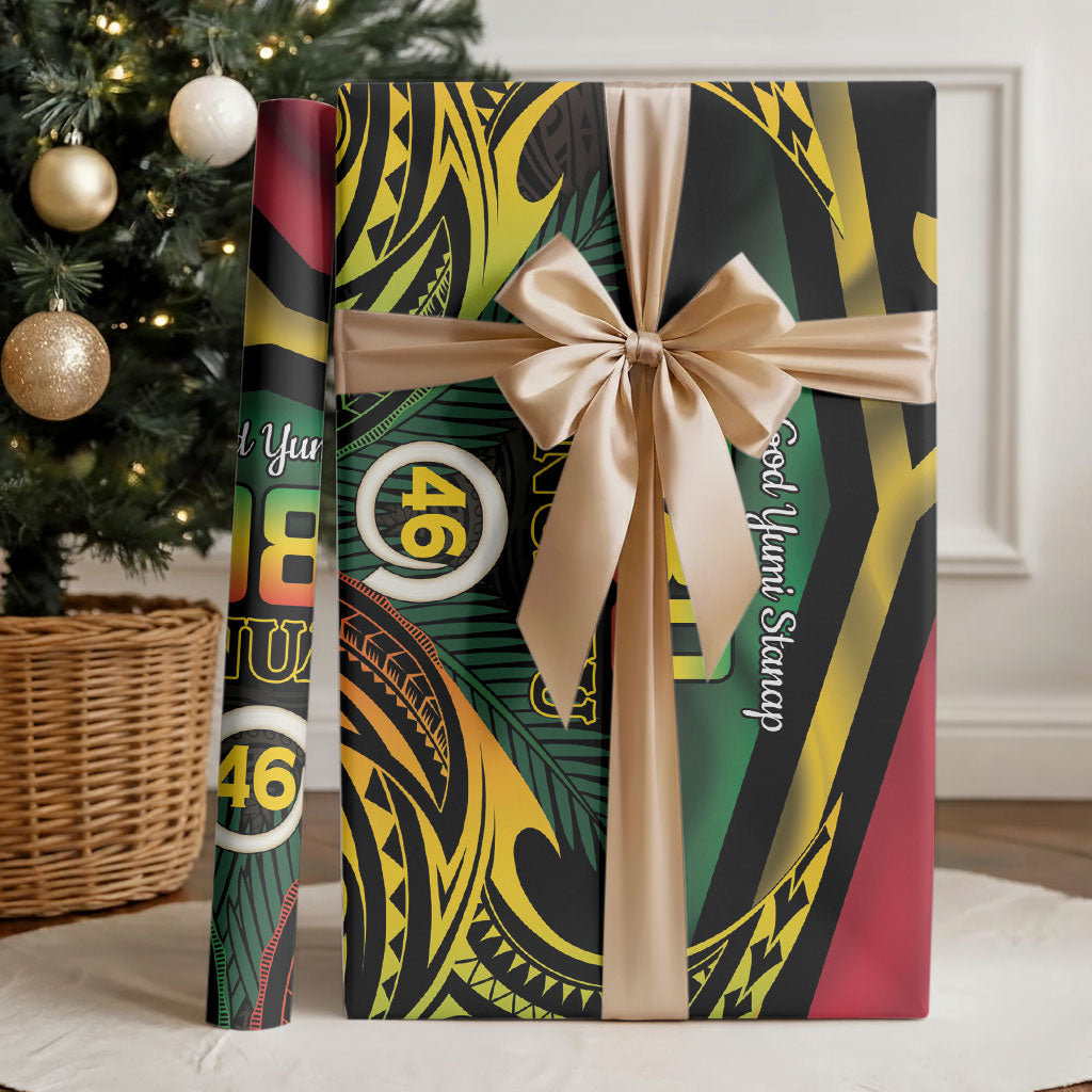 Vanuatu 1980 Wrapping Paper Hapi 46 Yia Indipendens Anivesari LT14 - Polynesian Pride