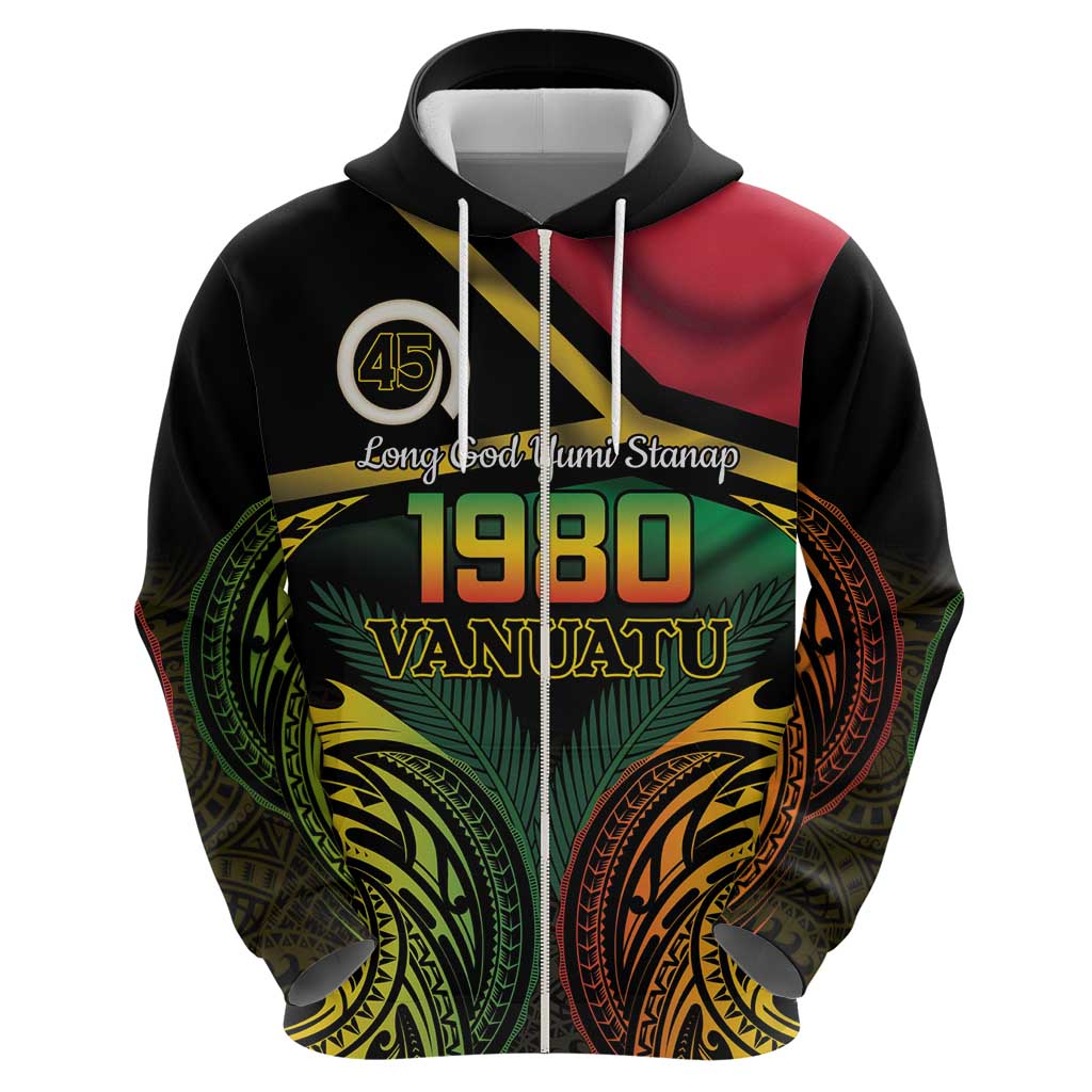Vanuatu 1980 Zip Hoodie Hapi 45 Yia Indipendens Anivesari