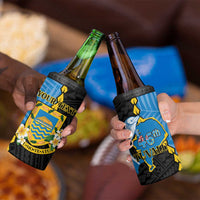 Tuvalu Independence Day 4 in 1 Can Cooler Tumbler Manuia te tutokotasi o Tuvaluan Dolphin Tattoo LT14 - Polynesian Pride