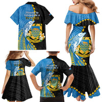 Tuvalu Independence Day Family Matching Mermaid Dress and Hawaiian Shirt Manuia te tutokotasi o Tuvaluan Dolphin Tattoo LT14 - Polynesian Pride
