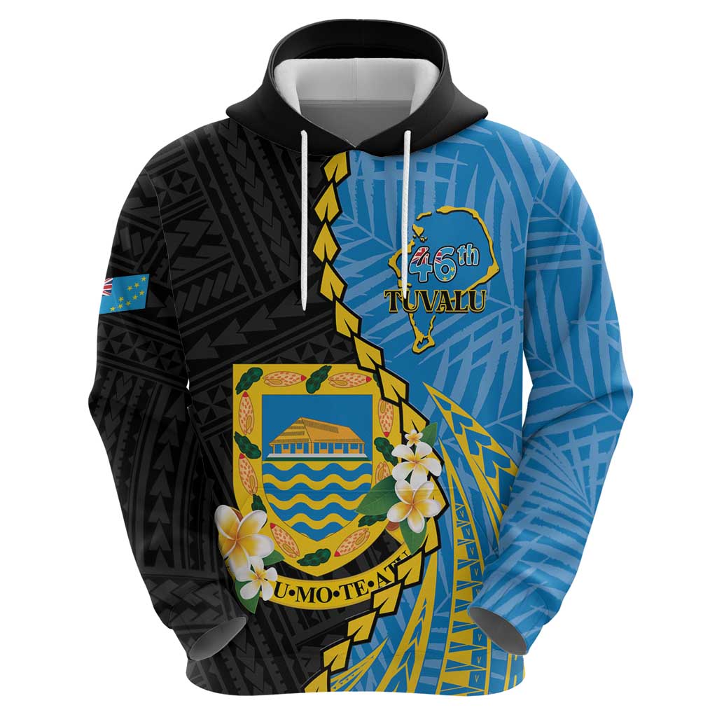 Tuvalu Independence Day Hoodie Manuia te tutokotasi o Tuvaluan Dolphin Tattoo LT14 - Polynesian Pride