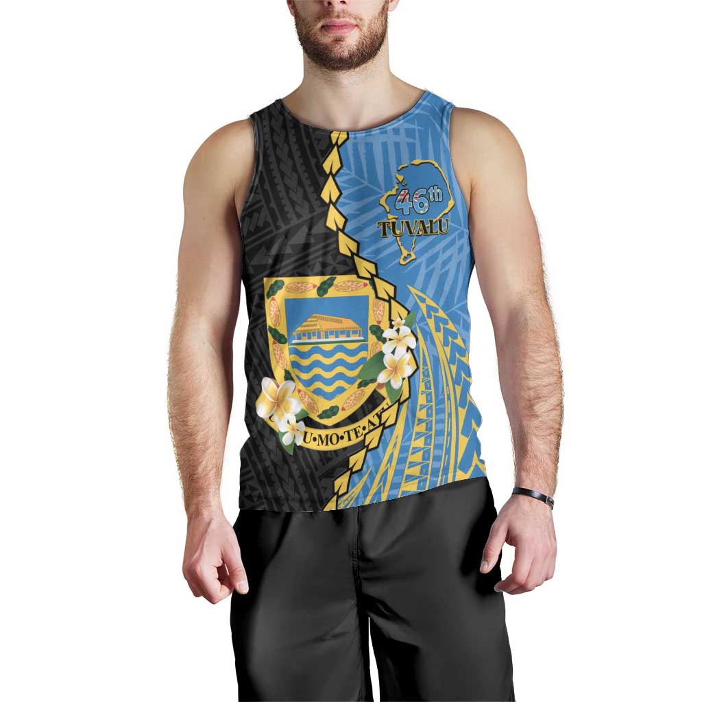 Tuvalu Independence Day Men Tank Top Manuia te tutokotasi o Tuvaluan Dolphin Tattoo