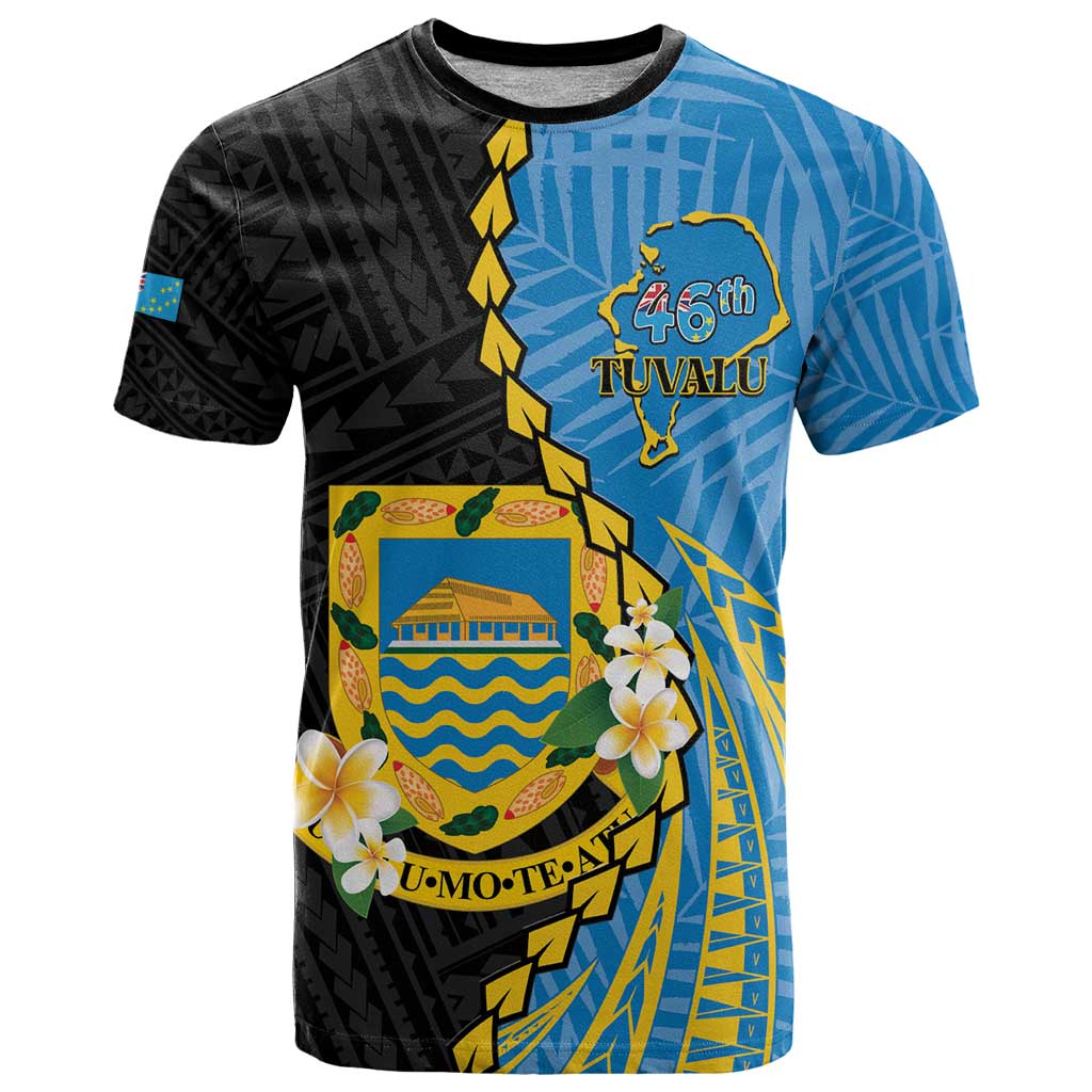 Tuvalu Independence Day T Shirt Manuia te tutokotasi o Tuvaluan Dolphin Tattoo LT14 Blue - Polynesian Pride