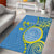 Personalised Palau Independence Day Area Rug Belau Coat Of Arms Polynesian Curve Style