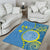 Personalised Palau Independence Day Area Rug Belau Coat Of Arms Polynesian Curve Style