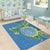 Personalised Palau Independence Day Area Rug Belau Coat Of Arms Polynesian Curve Style