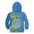 Personalised Palau Independence Day Kid Hoodie Belau Coat Of Arms Polynesian Curve Style