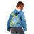 Personalised Palau Independence Day Kid Hoodie Belau Coat Of Arms Polynesian Curve Style