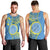 Personalised Palau Independence Day Men Tank Top Belau Coat Of Arms Polynesian Curve Style