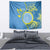 Personalised Palau Independence Day Tapestry Belau Coat Of Arms Polynesian Curve Style