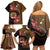 Personalised Fiji Day Family Matching Off Shoulder Short Dress and Hawaiian Shirt Fijian Tapa Pattern Mix Tagimoucia - Brown Version