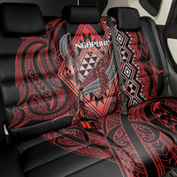 Aotearoa Iwi Ngapuhi Back Car Seat Cover NZ Maori Humpback Whale Taniko Motifs LT14 - Polynesian Pride