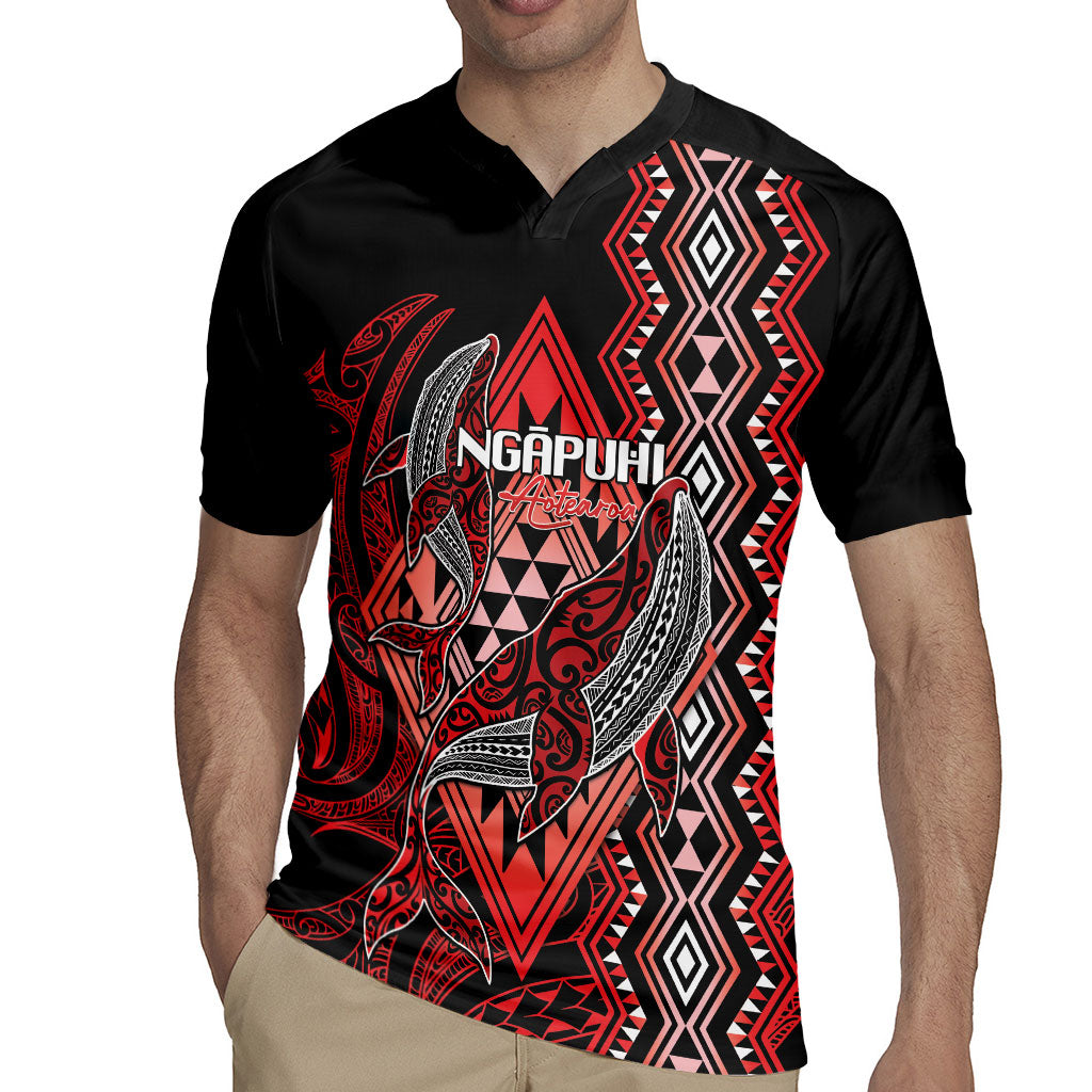 Aotearoa Iwi Ngapuhi Personalised Rugby Jersey NZ Maori Humpback Whale Taniko Motifs LT14 - Polynesian Pride