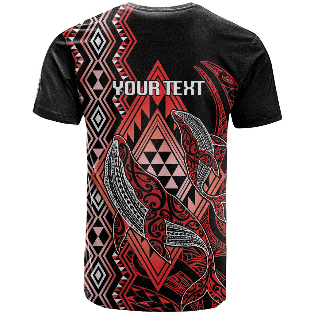 Aotearoa Iwi Ngapuhi Personalised T Shirt NZ Maori Humpback Whale Taniko Motifs LT14 - Polynesian Pride