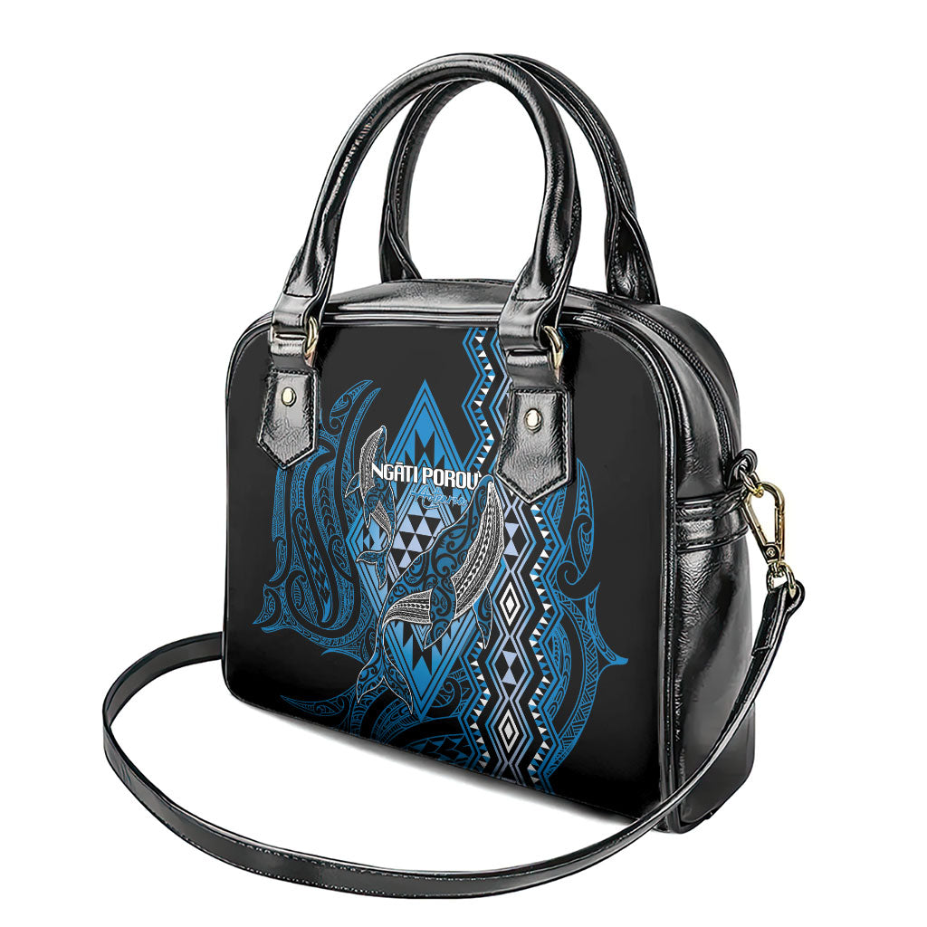 Aotearoa Iwi Ngati Porou Shoulder Handbag NZ Maori Humpback Whale Taniko Motifs LT14 - Polynesian Pride