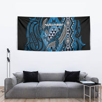 Aotearoa Iwi Ngati Porou Tapestry NZ Maori Humpback Whale Taniko Motifs LT14 - Polynesian Pride