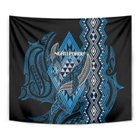 Aotearoa Iwi Ngati Porou Tapestry NZ Maori Humpback Whale Taniko Motifs LT14 - Polynesian Pride