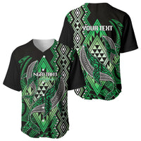 Aotearoa Iwi Ngai Tahu Personalised Baseball Jersey NZ Maori Humpback Whale Taniko Motifs LT14 - Polynesian Pride