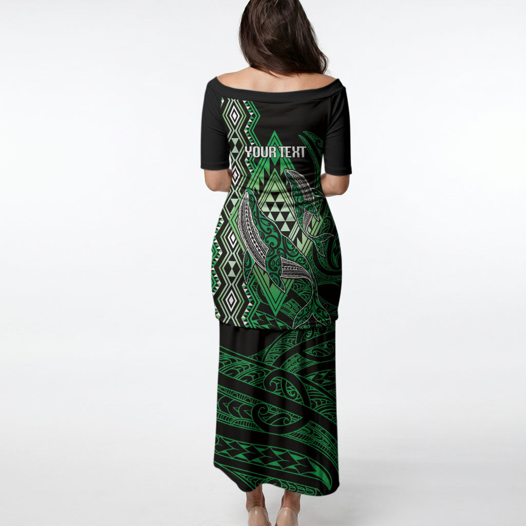 Aotearoa Iwi Ngai Tahu Personalised Puletasi NZ Maori Humpback Whale Taniko Motifs LT14 - Polynesian Pride