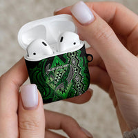 Aotearoa Iwi Ngati Pikiao AirPods Case NZ Maori Humpback Whale Taniko Motifs LT14 - Polynesian Pride