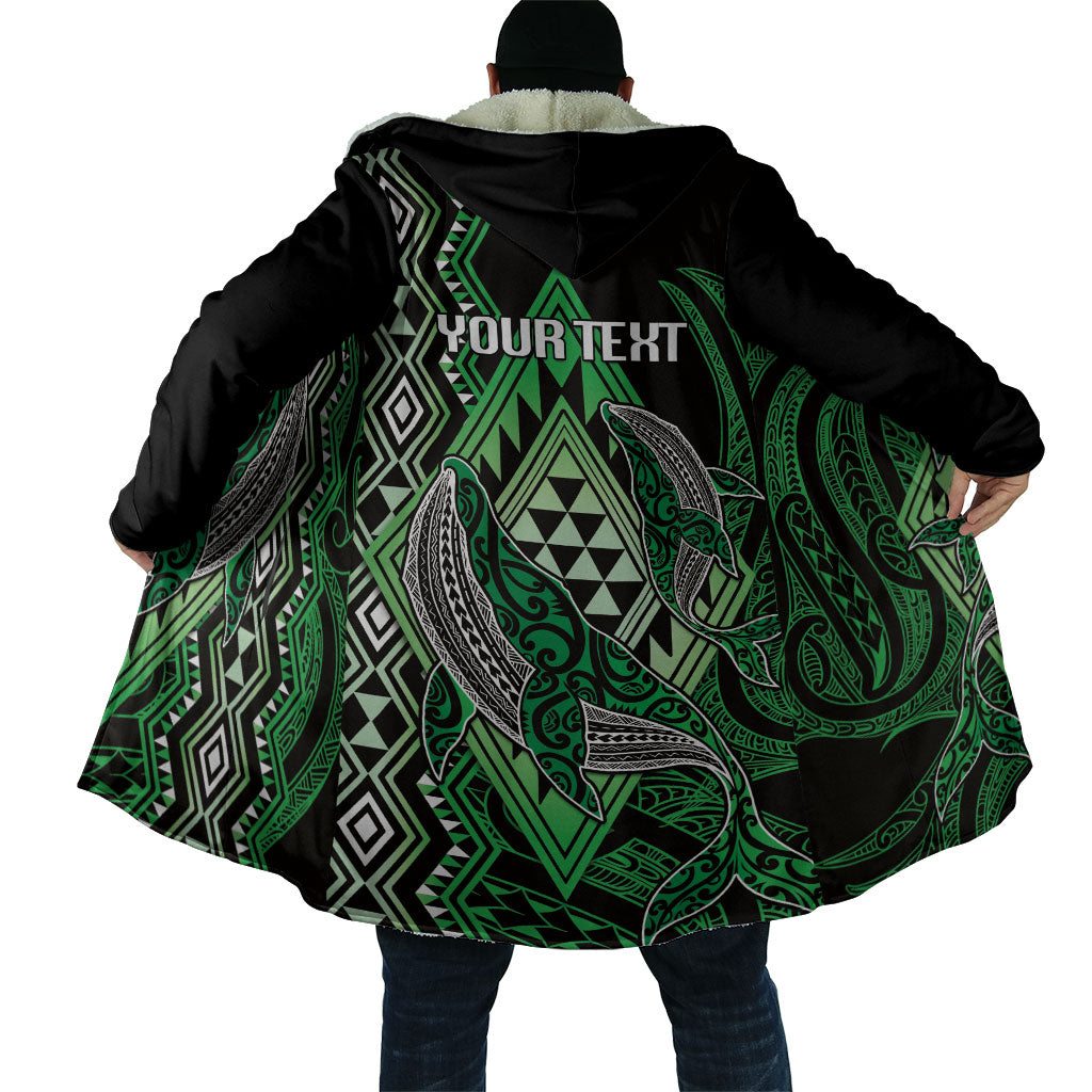 Aotearoa Iwi Ngati Pikiao Personalised Cloak NZ Maori Humpback Whale Taniko Motifs LT14 - Polynesian Pride