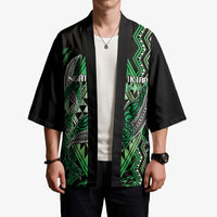 Aotearoa Iwi Ngati Pikiao Personalised Kimono NZ Maori Humpback Whale Taniko Motifs LT14 - Polynesian Pride