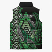 Aotearoa Iwi Ngati Pikiao Personalised Sleeveless Puffer Jacket NZ Maori Humpback Whale Taniko Motifs LT14 - Polynesian Pride