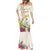 New Zealand Cacatua Galerita Mermaid Dress Aotearoa Cockatoo Tropical Flowers