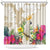 New Zealand Cacatua Galerita Shower Curtain Aotearoa Cockatoo Tropical Flowers