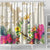 New Zealand Cacatua Galerita Shower Curtain Aotearoa Cockatoo Tropical Flowers